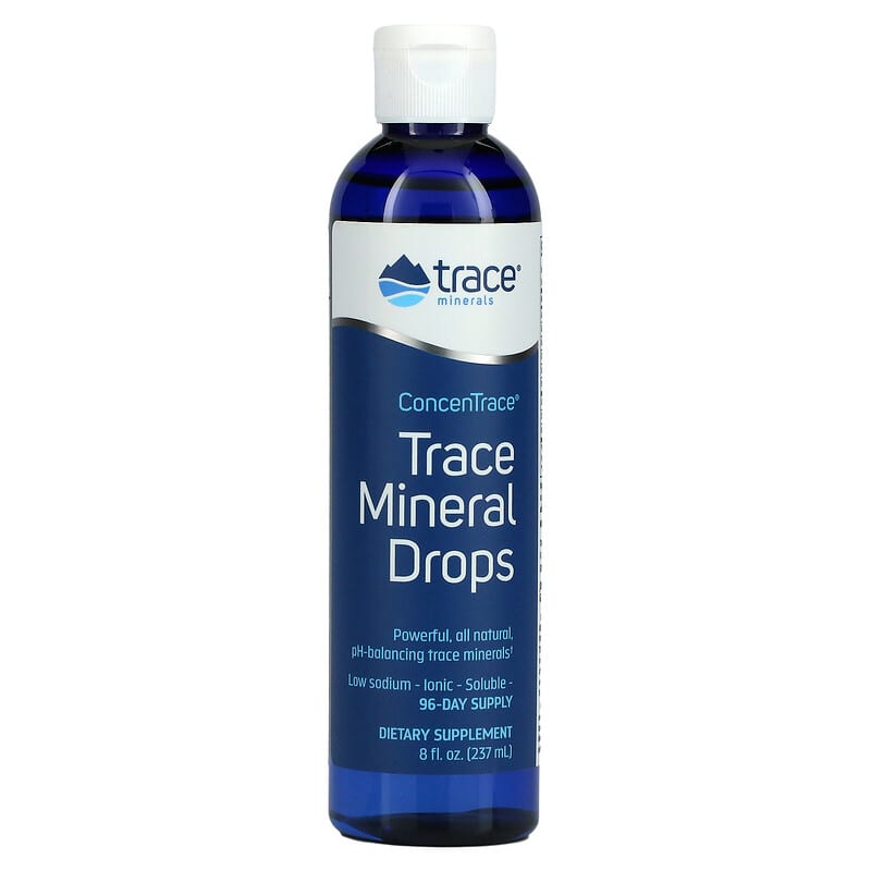Trace Minerals ® ConcenTrace Trace Mineral Drops 8 fl oz (237 ml) 1 Trace Minerals ® ConcenTrace Trace Mineral Drops 8 fl oz (237 ml) 878941000058
