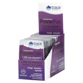 Trace Minerals ® Electrolyte Stamina PowerPak Concord Grape 30 gói 0.19 oz (5.3 g) 878941001130