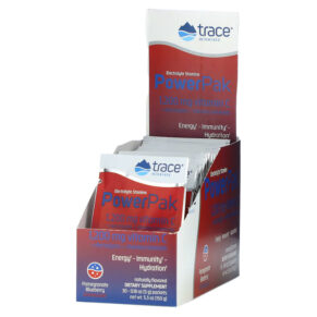 Trace Minerals ® Electrolyte Stamina PowerPak Pomegranate Blueberry 30 gói 0.18 oz (5 g) 878941003479