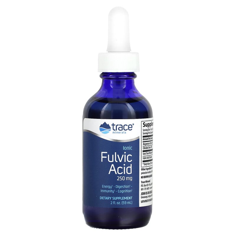 Trace Minerals ® Ionic Fulvic Acid 250 mg 2 fl oz (59 ml) 1 Trace Minerals ® Ionic Fulvic Acid 250 mg 2 fl oz (59 ml) 878941003110