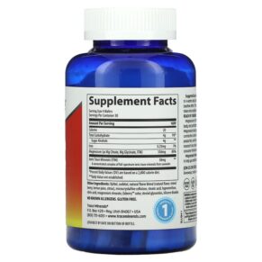 Trace Minerals ® Magnesium Chewable Raspberry Lemon 120 Chewable Wafers 878941004988