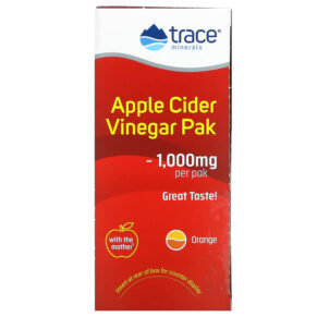 Trace Minerals ® Organic Apple Cider Vinegar Orange 1.000 mg 30 Packets .18 oz (5 g) Each 878941006722