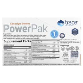 Trace Minerals ® PowerPak Orange Mango 30 Packets 0.18 oz (5 g) Each 878941006258