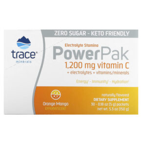 Trace Minerals ® PowerPak Orange Mango 30 gói 0.18 oz (5 g) 878941006258