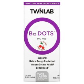 Twinlab B12 Dots Cherry 500 mcg 100 viên 027434006088