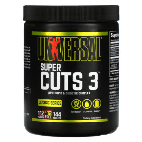Universal Nutrition Classic Series Super Cuts 3 Lipotropic & Diuretic Complex 144 viên 039442060624
