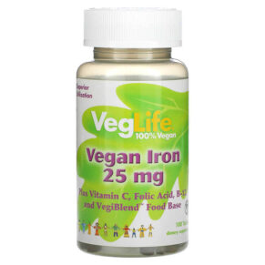 VegLife Vegan Iron 25 mg 100 viên 076280746105