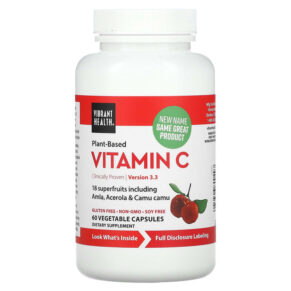 Vibrant Health Plant-Based Vitamin C 60 viên 074306800497