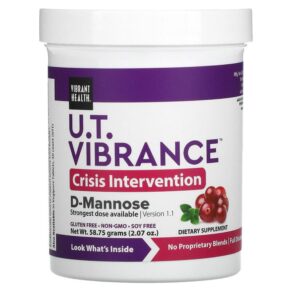 Vibrant Health U.T. Vibrance D-Mannose Version 1.1 2.07 oz (58.75 g) 074306800305
