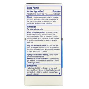 Visine Dry Eye Relief Lubricant Eye Drops All Day Comfort 1/2 fl oz (15 ml) 312547493765