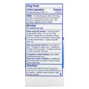 Visine Dry Eye Relief Lubricant Eye Drops Tired Eye 1/2 fl oz (15 ml) 312547493093