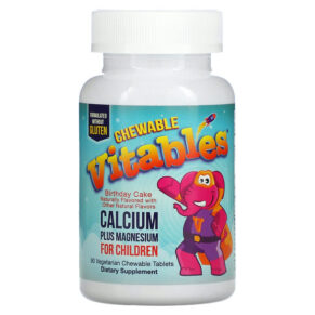 Vitables Calcium Plus Magnesium cho trẻ em Birthday Cake Flavor 90 viên 898220014583