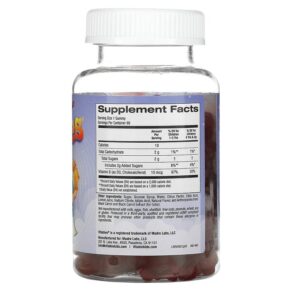 Vitables Gummy Vitamin D3 for Children Gelatin Free Strawberry 60 Vegetarian Gummies 898220014422