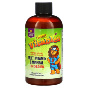 Vitables Liquid Multivitamin & Mineral cho trẻ em No Alcohol Orange Mango Flavor 8 fl oz (237 ml) 898220014699
