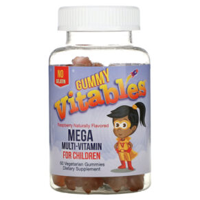 Vitables Vitables Gummy Mega Multivitamin cho trẻ em Gelatin Free Raspberry Flavor 60 viên 898220014408