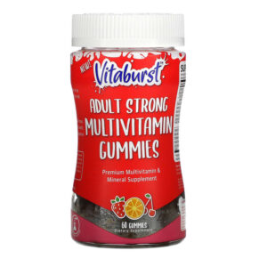 Vitaburst Adult Strong Multivitamin Strawberry Orange & Cherry 60 viên 850013366002