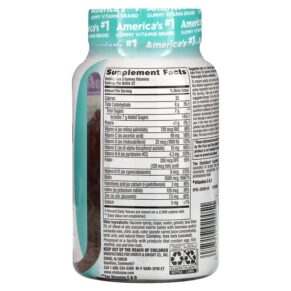 VitaFusion Gorgeous Hair Skin & Nails Multivitamin Natural Raspberry 100 Gummies 027917020051