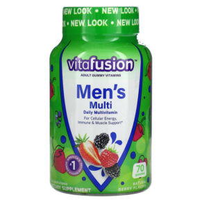 VitaFusion Men's Multi Daily Multivitamin Natural Berry 70 viên 027917022611