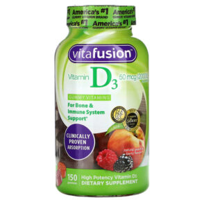 VitaFusion Vitamin D3 Natural Peach & Berry 25 mcg (1.000 IU) 150 viên 027917021348