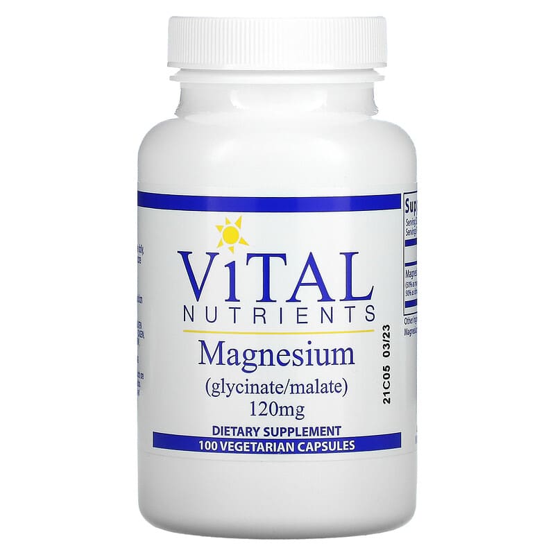 Vital Nutrients Magnesium 120 mg 100 Vegetarian Capsules 1 Vital Nutrients Magnesium 120 mg 100 viên 693465306116