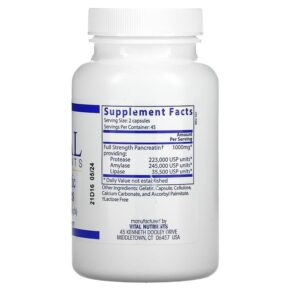 Vital Nutrients Pancreatic Enzymes 500 mg 90 Capsules 3 Vital Nutrients Pancreatic Enzymes 500 mg 90 Capsules 693465417119