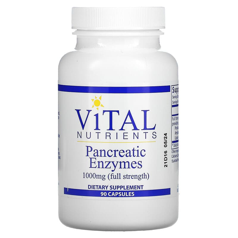 Vital Nutrients Pancreatic Enzymes 500 mg 90 Capsules 1 Vital Nutrients Pancreatic Enzymes 500 mg 90 viên 693465417119