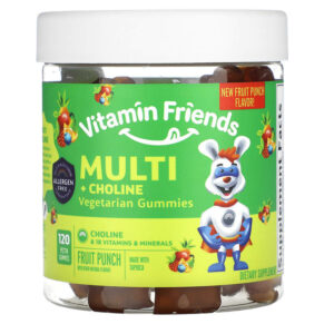 Vitamin Friends Multi + Choline Fruit Punch 120 Pectin viên 852386008558