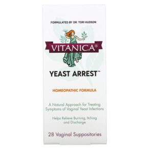 Vitanica Yeast Arrest 28 Vaginal Suppositories 708118020094