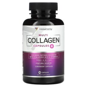 Vitauthority Multi Collagen Plus Vitamin C Hyaluronic Acid Unflavored 90 viên 856360008190