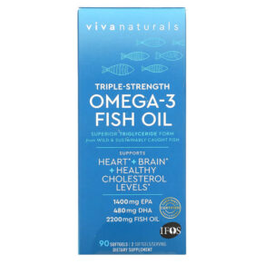 Viva Naturals Omega-3 Fish Oil Triple Strength 90 viên 701722747951