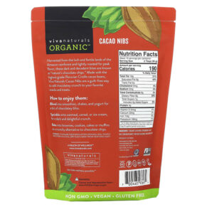 Viva Naturals Organic Cacao Nibs 1 lb (454 g) 700465936974
