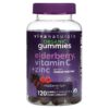 Viva Naturals Organic Elderberry Vitamin C + Zinc Raspberry Rush 120 viên 811067032336
