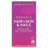 Viva Naturals Organic Hair + Skin & Nails 120 Tablets 5 Viva Naturals Organic Hair + Skin & Nails 120 viên 811067031230