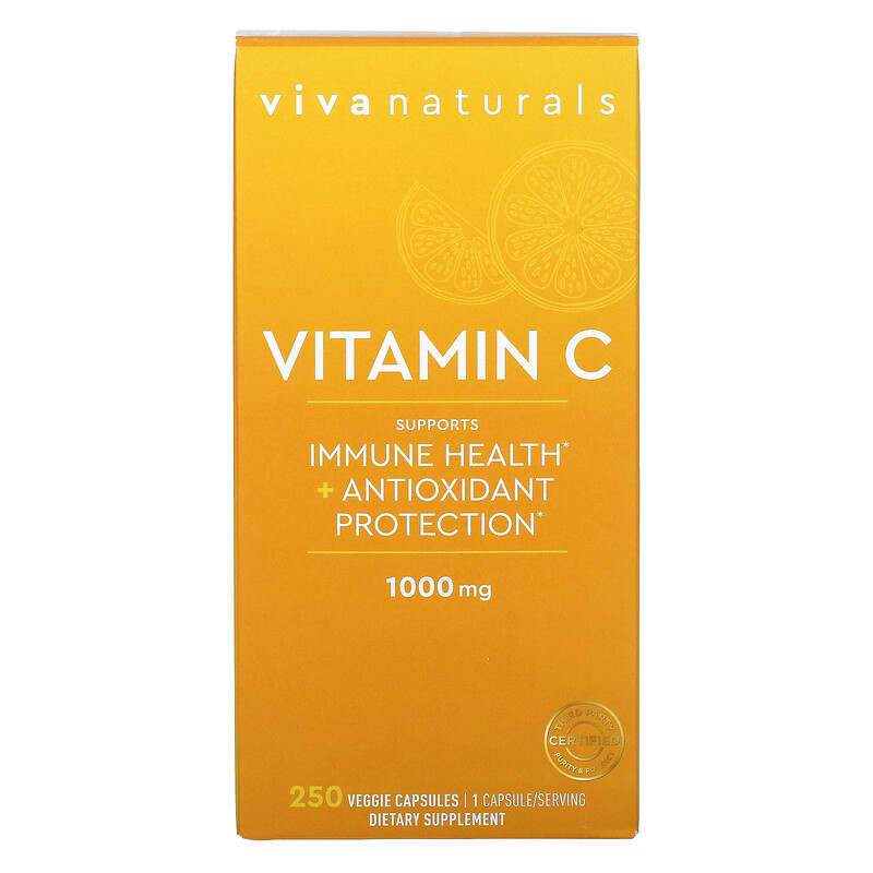 Viva Naturals Vitamin C 1.000 mg 250 Veggie Capsules 1 Viva Naturals Vitamin C 1.000 mg 250 viên 705105193779