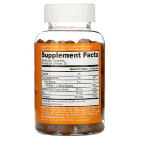 Wedderspoon Manuka Honey Immunity Gummies Citrus 90 Gummies 814422023406