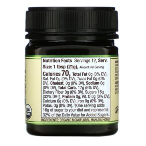 Wedderspoon Organic Raw Manuka Honey KFactor 16 8.8 oz (250 g) 814422023482