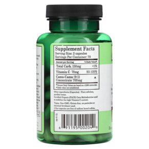Whole World Botanicals Royal Camu 350 mg 140 Vegetarian Capsules 691195002049