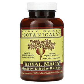 Whole World Botanicals Royal Maca 250 mg 180 viên 691195001028