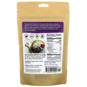 Wilderness Poets LLC Organic Freeze Dried Acai Powder 3.5 oz (99 g) 850028415054
