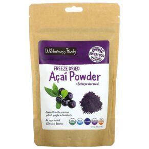 Wilderness Poets LLC Organic Freeze Dried Acai Powder 3.5 oz (99 g) 850028415054