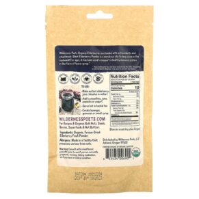 Wilderness Poets LLC Organic Freeze Dried Elderberry Powder 3.5 oz (99 g) 855434006902