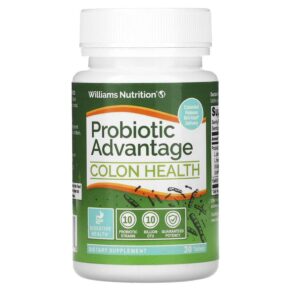 Williams Nutrition Probiotic Advantage Colon Health Extra Strength 30 viên 678829241340