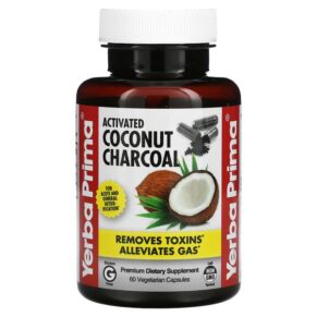 Yerba Prima Activated Coconut Charcoal 60 viên 046352006949