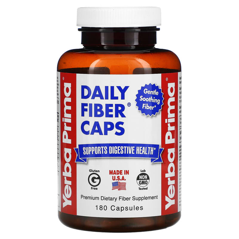 Yerba Prima Daily Fiber Caps 180 Capsules 1 Yerba Prima Daily Fiber 180 viên 046352001999