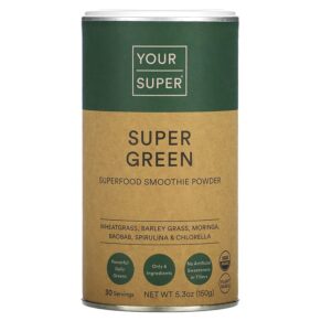 Your Super Super Green Superfood Smoothie Powder 5.3 oz (150 g) 8720256194187