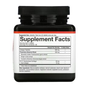 Youtheory Joint Complex with UC-11 Type 2 Collagen 60 Tablets 850502007522