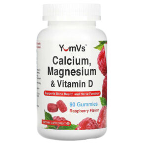 Yum-Vs Calcium Magnesium & Vitamin D Raspberry 90 viên 810048610082