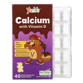 Yum-Vs Calcium + Vitamin D White Chocolate 40 Bears 899105001179