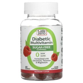 Yum-Vs Diabetic Multivitamin Sugar Free Raspberry 60 viên 810048611171