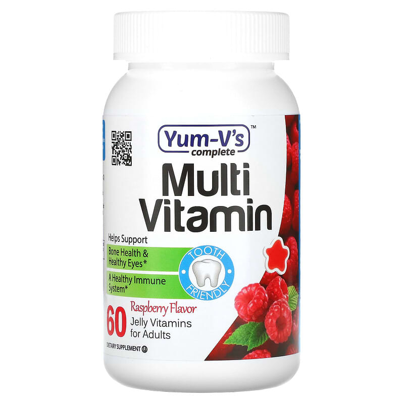 Yum-Vs Multi Vitamin for Adults Raspberry 60 Jelly Vitamins 1 Yum-Vs Multi Vitamin cho người lớn Raspberry 60 Jelly Vitamins 899105001766